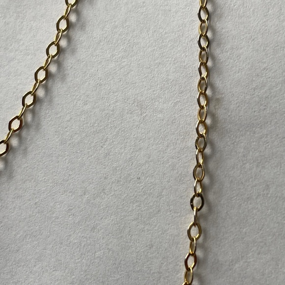 Wish bone necklace gold (hallmarks GF 14/20) - Picture 8 of 10